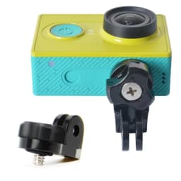Action Camera Adapter Bridge Mount for Xiaomi Yi Mounts 1/4 Inch Screw Hole for Sony Mini Cam Action Cameras HDR
