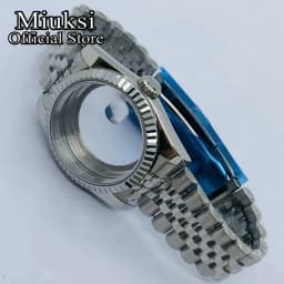 Miuksi 36mm/40mm sapphire glass watch case fit NH35 NH36 NH34 ETA2824 2836 Mingzhu DG2813 3804 Miyota8205 8215 PT5000 movement