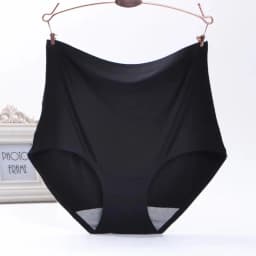 Women's underwear ice silk High waist Seamless Panties soft Lingerie Slimming Abdomen In Hip Lift plus size Breathable Briefs