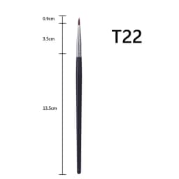 T22 Fine Eyeliner Makeup Brush Liquid Gel Eyeliner Brush Precision Thin Long Eyeliner Brush Professional Eye Liner Makeup Tool