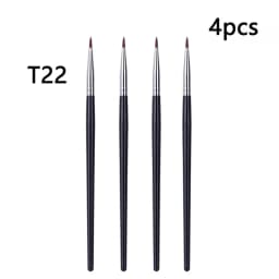 T22 Fine Eyeliner Makeup Brush Liquid Gel Eyeliner Brush Precision Thin Long Eyeliner Brush Professional Eye Liner Makeup Tool