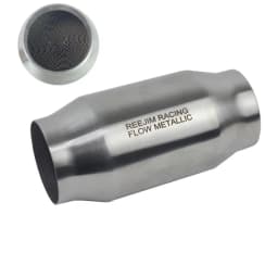 4" x 8" High-Flow Catalytic Converter - 200 Cell/cpsi Metallic Substrate - 2.5"/3" In/Out - EPA & Euro 3 Compliant