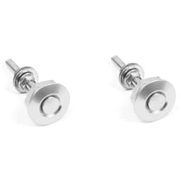 2x Universal Aluminum Bumper Quick Release Fasteners Kit Fit for Car Trunk Fender Hatch Lid Black Engine Bonnet Lock Latch Clips