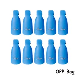 10 Pcs/Bag Colorful Acrylic Nail Art Soak Off Cap Clips Nails Cleaning Manicure UV Gel Polish Soak off Wrap Tools For Finger