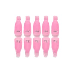 10 Pcs/Bag Colorful Acrylic Nail Art Soak Off Cap Clips Nails Cleaning Manicure UV Gel Polish Soak off Wrap Tools For Finger