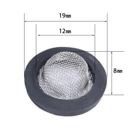 10Pcs 1/2" 3/4" O-Ring Seal Hose Gasket Rubber Washer with Net for Faucet Grommet Rubber Gasket Filter Washer Sink Strainer Tool
