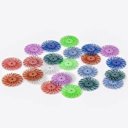 1" Radial Bristle Disc Kit Abrasive Brush 3/2.35mm Shank Detail Polishing Wheel for Rotary Tool Accessories