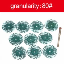 1" Radial Bristle Disc Kit Abrasive Brush 3/2.35mm Shank Detail Polishing Wheel for Rotary Tool Accessories