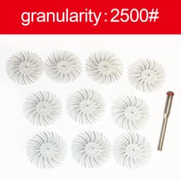 1" Radial Bristle Disc Kit Abrasive Brush 3/2.35mm Shank Detail Polishing Wheel for Rotary Tool Accessories