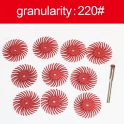 1" Radial Bristle Disc Kit Abrasive Brush 3/2.35mm Shank Detail Polishing Wheel for Rotary Tool Accessories