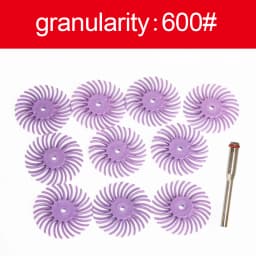 1" Radial Bristle Disc Kit Abrasive Brush 3/2.35mm Shank Detail Polishing Wheel for Rotary Tool Accessories
