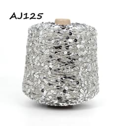50G/Ball 49 Colors Golden Sliver Sequin Yarn Sparkle Glitter Threads Knitting Lurex Crochet Sweater Craft DIY Bag