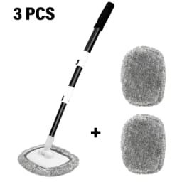 2025 New 15 Degree Bend Car Cleaning Brush Car Wash Brush 3-Section Broom Telescoping Long Handle Cleaning Mop Cleaning Tools