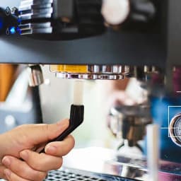Coffee Machine Brush Cleaner Nylon Espresso Machine Brush Coffee Cleaning Tool