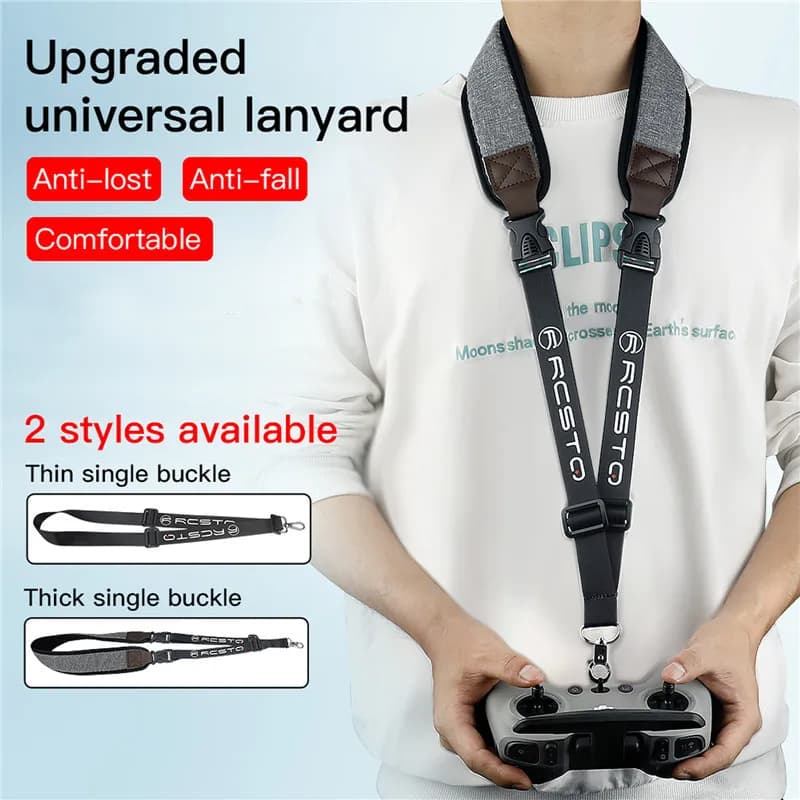 For DJI Avata 2 Drone Lanyard Neck Strap Buckle Rope For FPV Remote Control Adjustable Neck Strap Drone Accessories