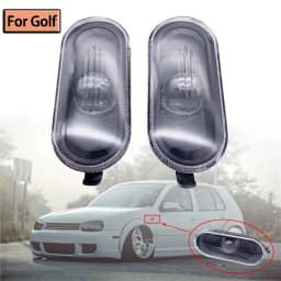2 Pcs Car Side Marker Turn Signal Light Repeater for VW Golf 4 MK4 1998 - 2006 Car-Styling Side Marker Lamp Cover