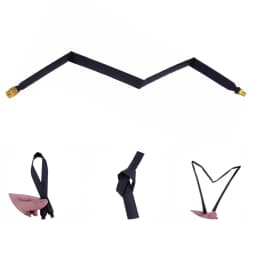 1PCS Window and Door Feed Thru Jumper  SMA Male Plug to SMA Female Jack RF Coaxial Jumper 50Ohm Pigtail for LTE Antenna Cable