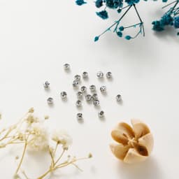 50pcs DIY Jewelry Accessories 14K 18K Gold Plated Striped Cut Flower Beads 2.5 3 4 5 6mm Spacer Beads Bulk Hand Beading Material