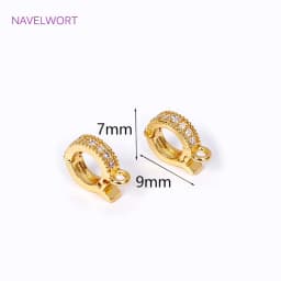 Trendy 18K Gold Plated Hinged Necklace Enhancer For DIY Necklace Making Supplies Brass Pendant Bail Jewelry Materials Wholesale