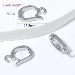 Trendy 18K Gold Plated Hinged Necklace Enhancer For DIY Necklace Making Supplies Brass Pendant Bail Jewelry Materials Wholesale