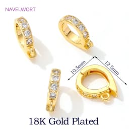 Trendy 18K Gold Plated Hinged Necklace Enhancer For DIY Necklace Making Supplies Brass Pendant Bail Jewelry Materials Wholesale