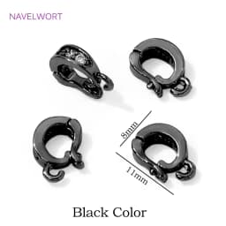 Trendy 18K Gold Plated Hinged Necklace Enhancer For DIY Necklace Making Supplies Brass Pendant Bail Jewelry Materials Wholesale