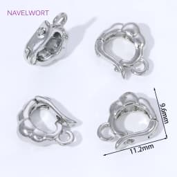 Trendy 18K Gold Plated Hinged Necklace Enhancer For DIY Necklace Making Supplies Brass Pendant Bail Jewelry Materials Wholesale