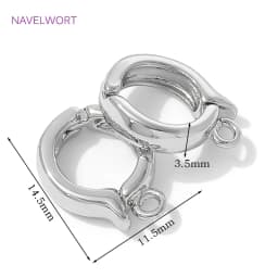 Trendy 18K Gold Plated Hinged Necklace Enhancer For DIY Necklace Making Supplies Brass Pendant Bail Jewelry Materials Wholesale