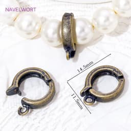 Trendy 18K Gold Plated Hinged Necklace Enhancer For DIY Necklace Making Supplies Brass Pendant Bail Jewelry Materials Wholesale