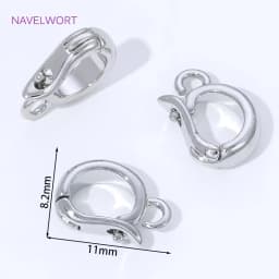Trendy 18K Gold Plated Hinged Necklace Enhancer For DIY Necklace Making Supplies Brass Pendant Bail Jewelry Materials Wholesale