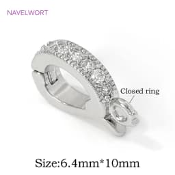 Trendy 18K Gold Plated Hinged Necklace Enhancer For DIY Necklace Making Supplies Brass Pendant Bail Jewelry Materials Wholesale