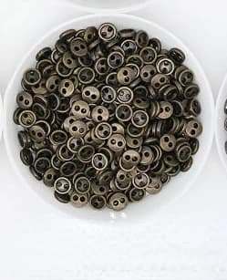 30pcs Mini Metal Buttons 3-8mm for 1Handmade Doll Clothes Round Buckles 2 Holes Scrapbooking Buttons Sewing Accessories