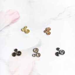 30pcs Mini Metal Buttons 3-8mm for 1Handmade Doll Clothes Round Buckles 2 Holes Scrapbooking Buttons Sewing Accessories