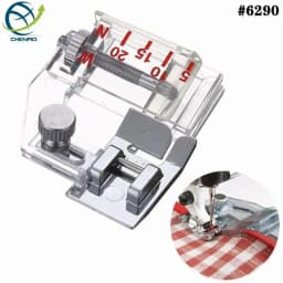 Adjustable Snap-on Bias Binder Sewing Machine Presser Foot #6290 Compatible with Domestic Machines Sewing Accessory