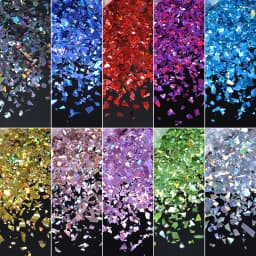 10g Holographic Glitter Irregular Flakes For Epoxy Resin Filler Sparkly Gold Silver Resin Sequins Tumbler Art Moule Resine Epoxy