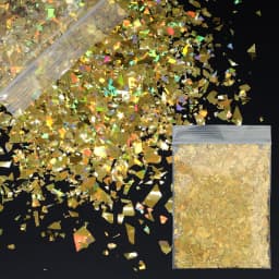 10g Holographic Glitter Irregular Flakes For Epoxy Resin Filler Sparkly Gold Silver Resin Sequins Tumbler Art Moule Resine Epoxy