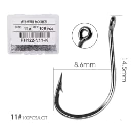 100PCS/Box Fishing Hook Jig Head Fishing Hooks Freshwater Fishhook  Carpfishing Pond Carpe Fish Tackle Accessories
