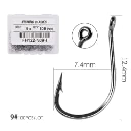 100PCS/Box Fishing Hook Jig Head Fishing Hooks Freshwater Fishhook  Carpfishing Pond Carpe Fish Tackle Accessories