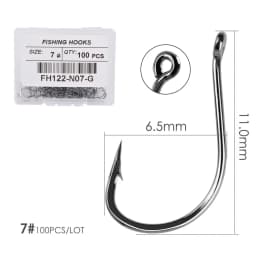 100PCS/Box Fishing Hook Jig Head Fishing Hooks Freshwater Fishhook  Carpfishing Pond Carpe Fish Tackle Accessories