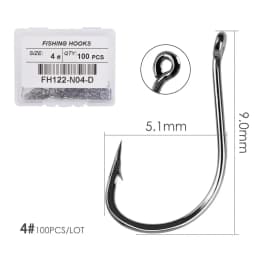 100PCS/Box Fishing Hook Jig Head Fishing Hooks Freshwater Fishhook  Carpfishing Pond Carpe Fish Tackle Accessories
