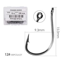 100PCS/Box Fishing Hook Jig Head Fishing Hooks Freshwater Fishhook  Carpfishing Pond Carpe Fish Tackle Accessories