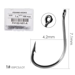 100PCS/Box Fishing Hook Jig Head Fishing Hooks Freshwater Fishhook  Carpfishing Pond Carpe Fish Tackle Accessories