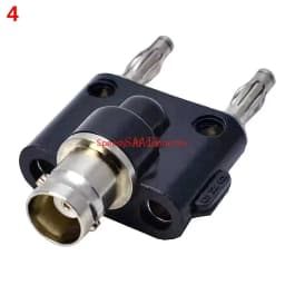 1Pcs Q9 BNC BANANA Tee Type 3way 4way Splitter Connector BNC To BNC Male Female RF Coaxial Adapter Copper Brass Fast Delivery