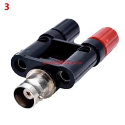 1Pcs Q9 BNC BANANA Tee Type 3way 4way Splitter Connector BNC To BNC Male Female RF Coaxial Adapter Copper Brass Fast Delivery