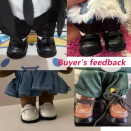 20CM Cotton Doll Shoes Fashion PU Leather Boots Casual Wear Sneakers Mini Shoes For 1/12 BJD Dolls Accessories Kids Gift