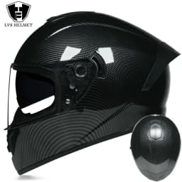Full Face Racing Helmets Winter Warm Double Visor Motorcycle Helmet Motorbike Sports helmet LVS-701