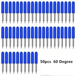 30/45/60 Degrees Replacement Blades For Roland Cricut Plotter Blade Knife Cutter Blades For Power Tools Cutting Plotter 50PCS