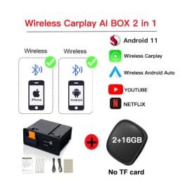 New Upgrade Wireless Apple CarPlay Android Auto Youtube USB adapter hub OEM for Mazda 3 6 2 CX3 CX5 CX8 CX9 MX5 miata TK78669U0C