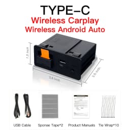 New Upgrade Wireless Apple CarPlay Android Auto Youtube USB adapter hub OEM for Mazda 3 6 2 CX3 CX5 CX8 CX9 MX5 miata TK78669U0C