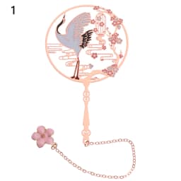 Chinese Style Brass Bookmark Tassel Pendant Retro Book Clip Metal Pagination Mark Student Gift Stationery School Office Supplies